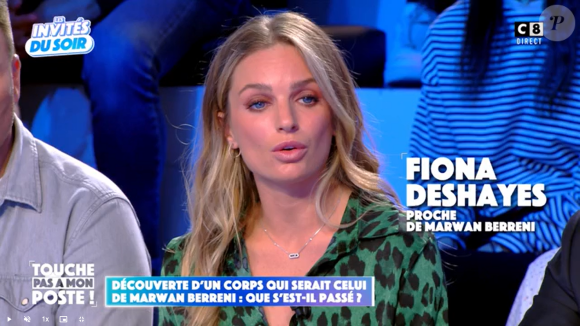 Fiona Deshayes, ex-compagne de Marwan Berreni, dans "Touche pas à mon poste".
