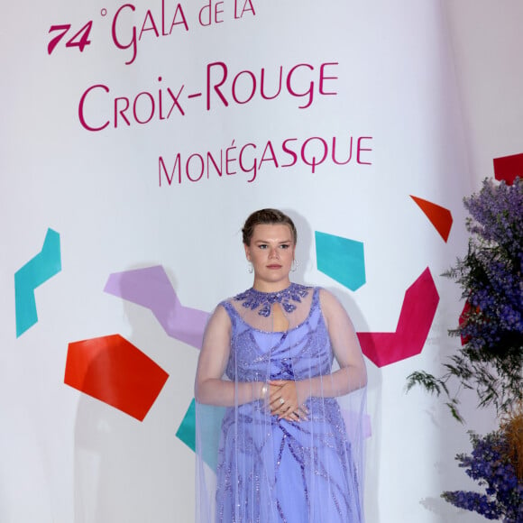 Camille Gottlieb lors du 74ème Gala de la Croix-Rouge Monégasque, qui se tient dans la mythique Salle des Etoiles du Sporting Monte-Carlo à Monaco. Cette année l'ambassadeur du gala n'est autre que la rock star internationale Robbie Wiliams. En cette occasion Robbie Williams s'est produit en concert exclusif à la Salle des Etoiles. Monaco, le 29 juillet 2023. © Claudia Albuquerque/Bestimage 