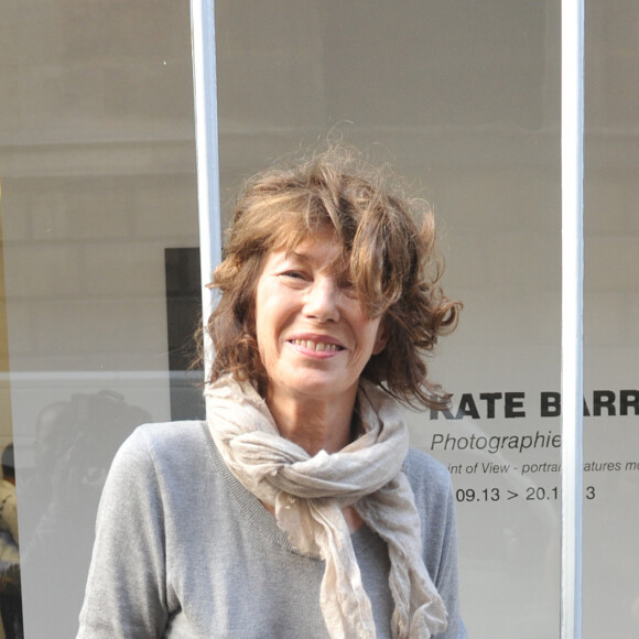 Rétro - La chanteuse et actrice Jane Birkin s'est éteinte à l'âge de 76 ans - Jane Birkin - Paris le , 25 09 2013 - Inauguration de la galerie cinema de Anne Dominique Toussaint et vernissage de l'exposition " Point of View " de Kate Barry  Opening of Anne Dominique Toussaint 's Cinema Gallery and private viewing of Kate Barry's (Jane Birkin's daughter and half-sister of Charlotte Gainsbourg) exhibition "Point of View" in Paris 26/09/2013 