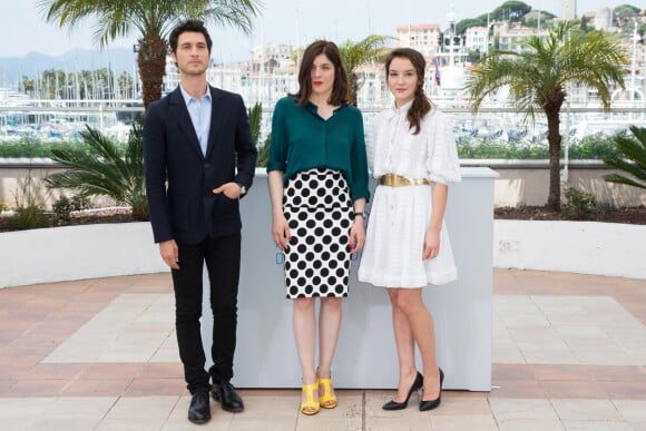 Jérémie Elkaïm, Anaïs Demoustier et Valérie Donzelli - Photocall du film "Marguerite & Julien" lors du 68ème festival international du film de Cannes. Le 19 mai 2015. 