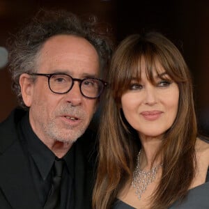 Monica Bellucci et Tim Burton - Première du film "Diabolik" lors de la 18ème édition du festival du film de Rome le 19 octobre 2023. © ANSA via ZUMA Press / Bestimage 