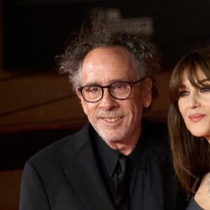 Monica Bellucci et Tim Burton - Première du film "Diabolik" lors de la 18ème édition du festival du film de Rome le 19 octobre 2023. © ANSA via ZUMA Press / Bestimage