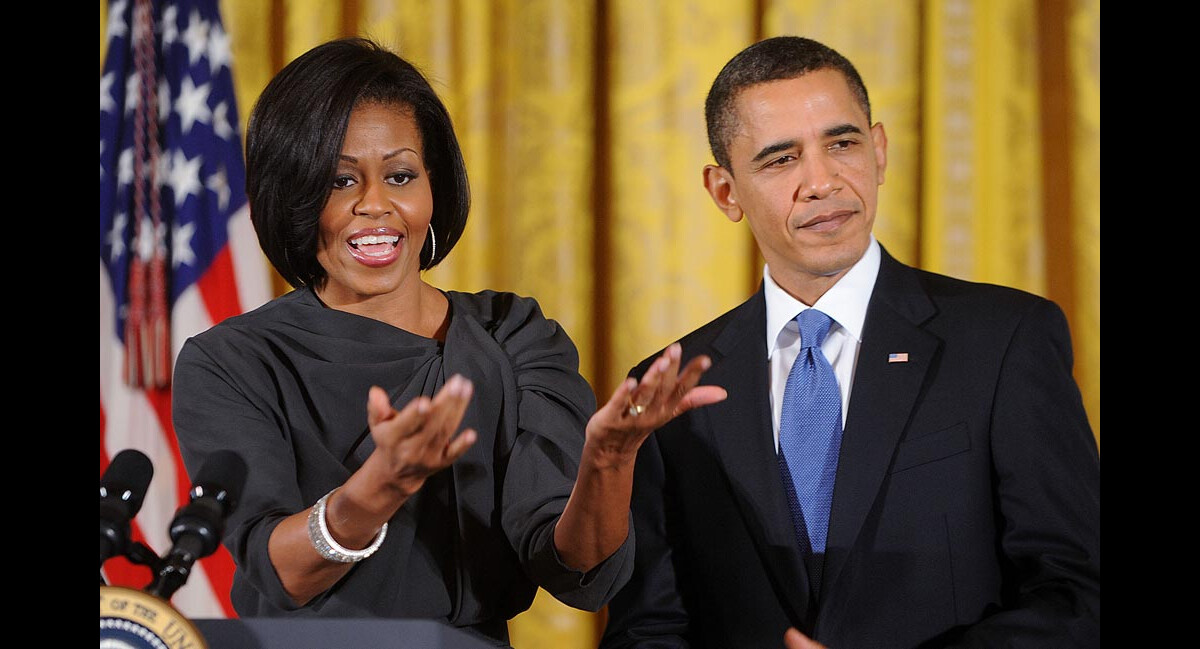 Photo : Michelle et Barack Obama à la Maison Blanche le 8 mars 2010 ...