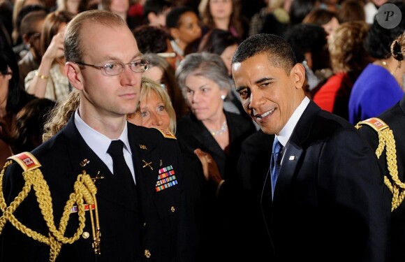 Michelle et Barack Obama à la Maison Blanche le 8 mars 2010