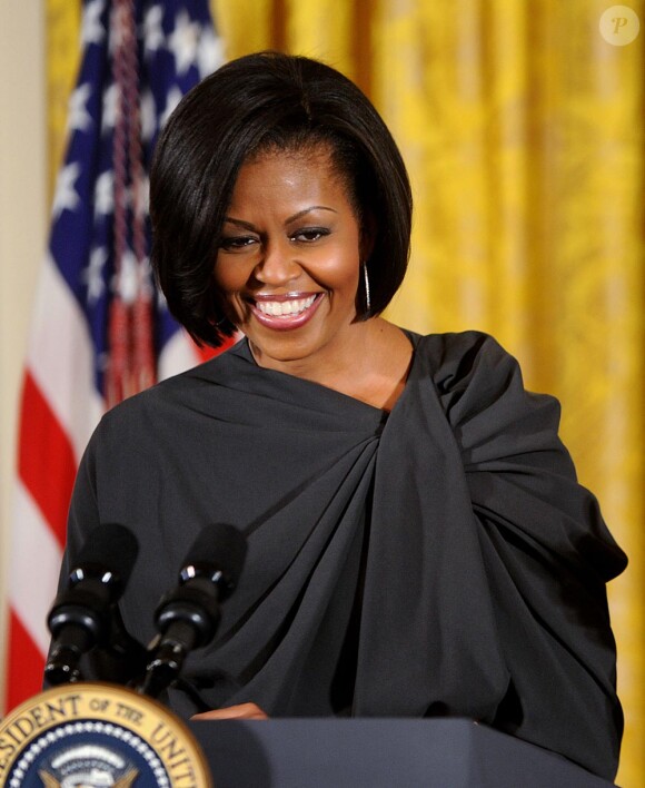 Michelle et Barack Obama à la Maison Blanche le 8 mars 2010