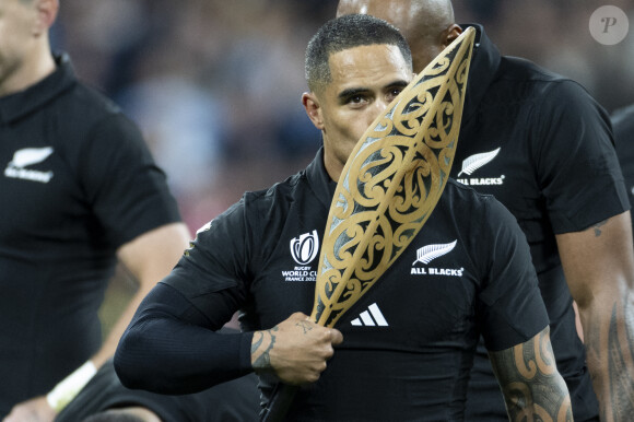 Aaron Smith lors de la demi-finale de la Coupe du Monde de Rugby opposant l'Argentine à la Nouvelle Zélande (6 - 44) au Stade de France à Saint-Denis, France, le 20 octobre 2023. © Cyril Moreau/Bestimage