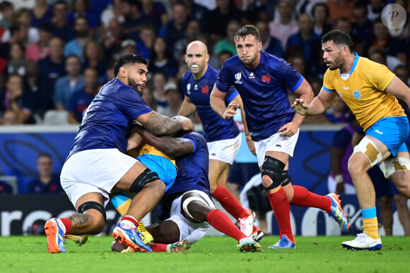 Romain Taofifenua - Coupe du Monde de Rugby France 2023 du match de Poule A entre la France et l'Uruguay (27-12) au stade Pierre-Mauroy à Lille le 14 septembre 2023.