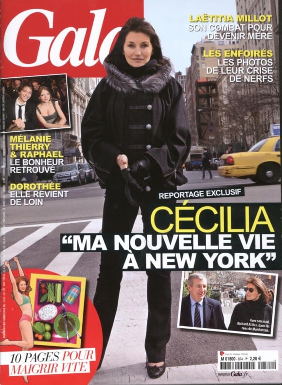 Cécilia Attias en couverture de Gala, en kiosques le 10 mars