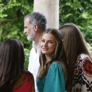 Le roi Felipe VI, la reine Letizia d'Espagne et leurs filles - Vacances à Majorque, 31 juillet 2023. © Casa del Rey