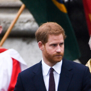 Le prince Harry et sa fiancée Meghan Markle - La famille royale d'Angleterre à son arrivée à la cérémonie du Commonwealth en l'abbaye Westminster à Londres. Le 12 mars 2018 