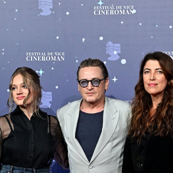 Nadia Tereszkiewicz, Benoît Magimel et Stéphanie Di Giusto - 5e édition du Nice Festival CinéRoman au cinéma Pathé Gare du Sud à Nice, le 7 octobre 2023. © Bruno Bebert/Pool Nice/Bestimage