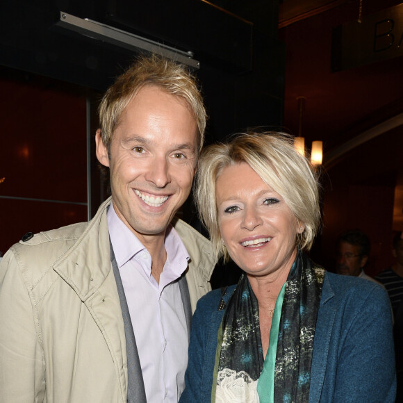 Damien Thevenot et Sophie Davant - Generale du spectacle de Muriel Robin "Robin Revient Tsoin Tsoin" au Theatre de la porte Saint-Martin a Paris, le 23 septembre 2013.
