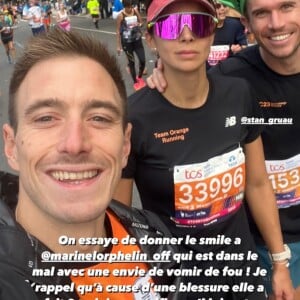 Heureusement, elle était soutenue par son nouvel amoureux Stan Gruau.
Marine Lorphelin lors du marathon de New York. Instagram
