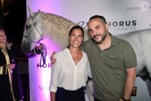 Exclusif - Alessandra Sublet et François-Xavier Demaison lors d'un after show pendant les Marrakech du Rire à l'hôtel Selman le 17 juin 2022. © Rachid Bellak / Bestimage 