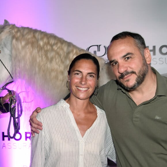 Exclusif - Alessandra Sublet et François-Xavier Demaison lors d'un after show pendant les Marrakech du Rire à l'hôtel Selman le 17 juin 2022. © Rachid Bellak / Bestimage 