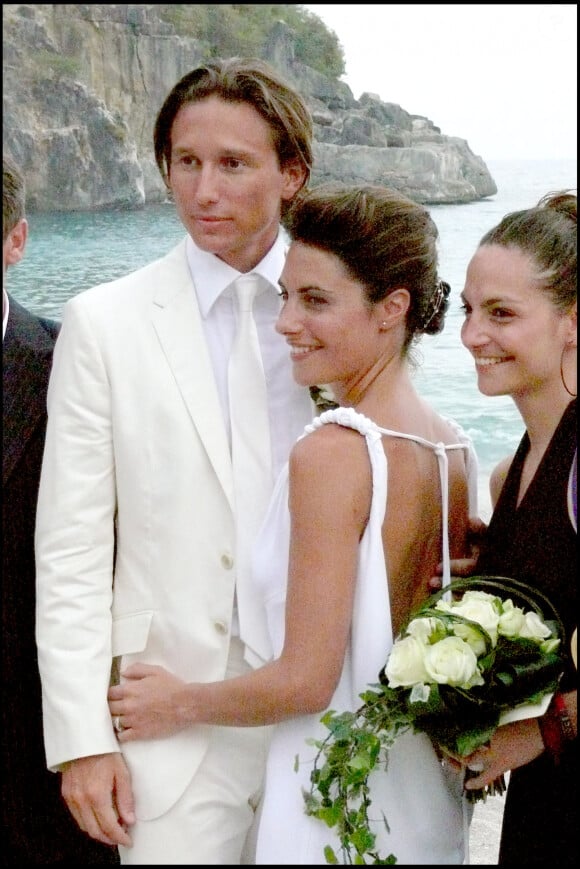 Mariage religieux d'Alessandra Sublet et Thomas Volpi en 2008 à Saint-Barthélémy