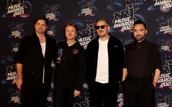 Le palmarès a été dévoilé.
Le groupe Kyo au photocall de la 25ème cérémonie des "NRJ Music Awards (NMA)" au palais des Festivals et des Congrès de Cannes, France, le 10 novembre 2023. © Dominique Jacovides/Bestimage 