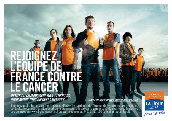 Nâdiya, Grégoire, Christophe Pinna... parrains de l'équipe de France de lutte contre le cancer !