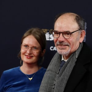 Jean-Pierre Darroussin et sa compagne Anna Novion lors du photocall lors de la 45e cérémonie des César à la salle Pleyel à Paris le 28 février 2020. © Dominique Jacovides / Olivier Borde / Bestimage