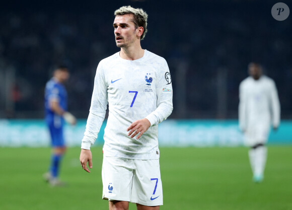 Antoine Griezmann (FRA) - Match de qualification pour l'Euro2024 "Grèce - France (2-2)" à Athènes, le 21 novembre 2023.