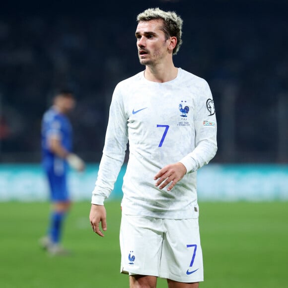 Antoine Griezmann (FRA) - Match de qualification pour l'Euro2024 "Grèce - France (2-2)" à Athènes, le 21 novembre 2023.