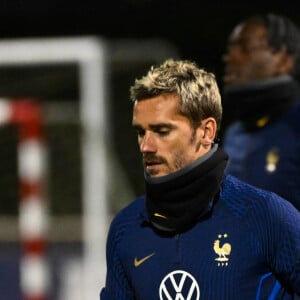 Antoine Griezmann (France) - L'équipe de France en entrainement au Centre National du Football (CNF) de Clairefontaine-en-Yvelines, France, le 14 novembre 2023, dans le cadre de la préparation de l'équipe pour les prochains matchs de qualification du tournoi de football de l'UEFA Euro 2024. © Federico Pestellini/Panoramic/Bestimage