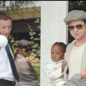 Brad Pitt, Angelina Jolie et leurs 4 enfants lors de la Mostra de Venise (archive)