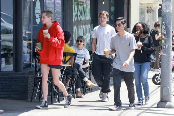 Les enfants d'Angelina Jolie et Brad Pitt à Los Feliz