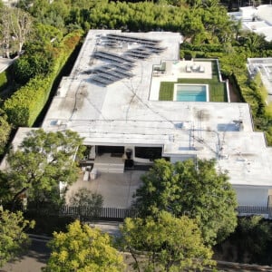 La maison de Matthew Perry, où l'acteur vivait avec son assitant Kenny Iwamasa, jusqu'à sa mort à Los Angeles. Bestimage / Backgrid USA 