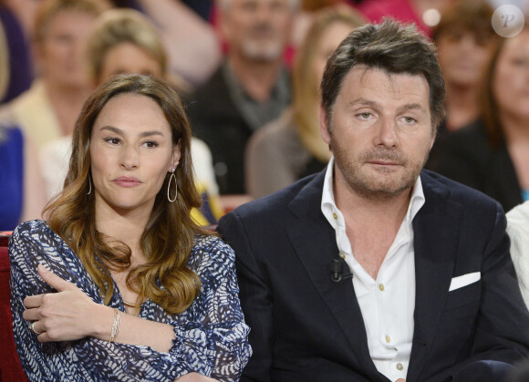 C'est ce qu'avait déclaré l'actrice au sujet de leur séparation.
Vanessa Demouy et Philippe Lellouche - Enregistrement de l'émission "Vivement Dimanche" diffusée le 11 mai 2014 - invité principal Patrick Fiori - Paris le 7 mai 2014