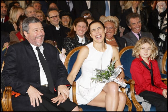 Oa, le fils de Philippe Starck lors du mariage de son père avec Yasmine, à Paris