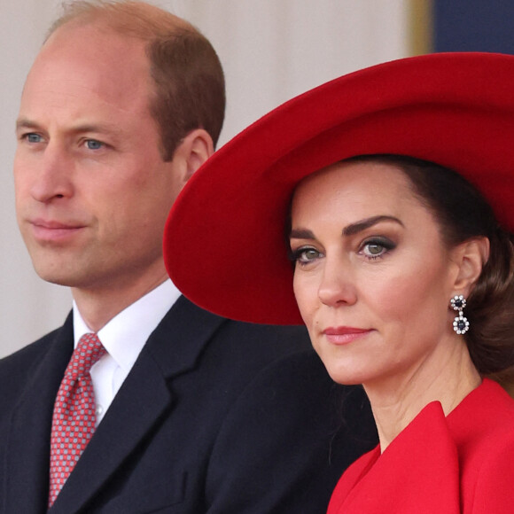Le prince William, prince de Galles, et Catherine (Kate) Middleton, princesse de Galles, - Cérémonie de bienvenue du président de la Corée du Sud à Horse Guards Parade à Londres
