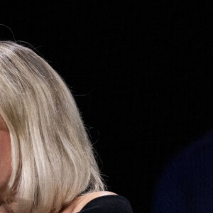 Exclusif - Laeticia Hallyday - Enregistrement de l'émission "La chanson secrète", présentée par N.Aliagas et diffusée le 1er décembre sur TF1 © Guillaume Gaffiot-Cyril Moreau / Bestimage 