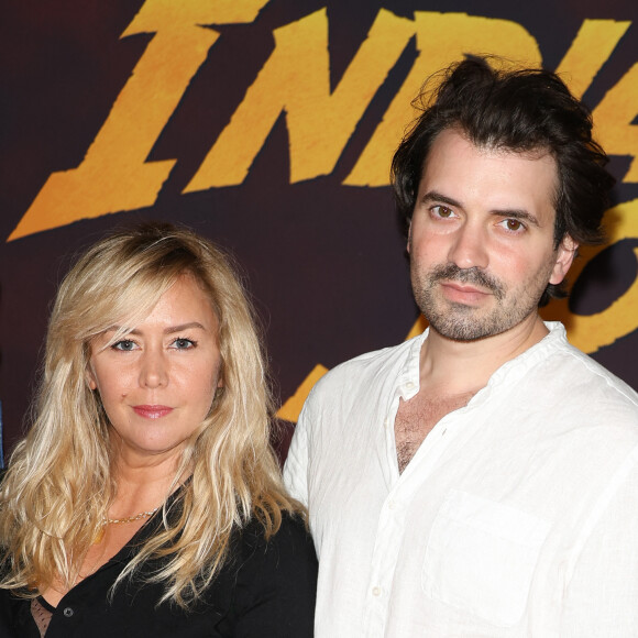 Énora Malagré et son compagnon Hugo Vitrani - Première du film "Indiana Jones et le Cadran de la destinée" au cinéma Le Grand Rex à Paris le 26 juin 2023. © Coadic Guirec/Bestimage