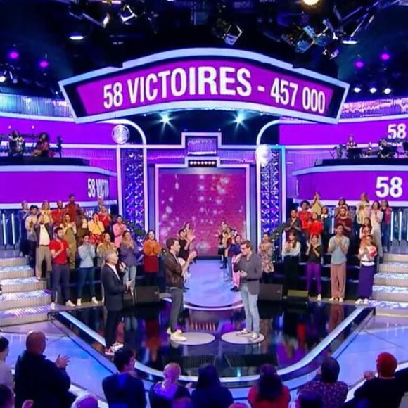 Laurens éliminé de "N'oubliez pas les paroles" sur France 2 après 58 victoires et 457 000 euros de gains.