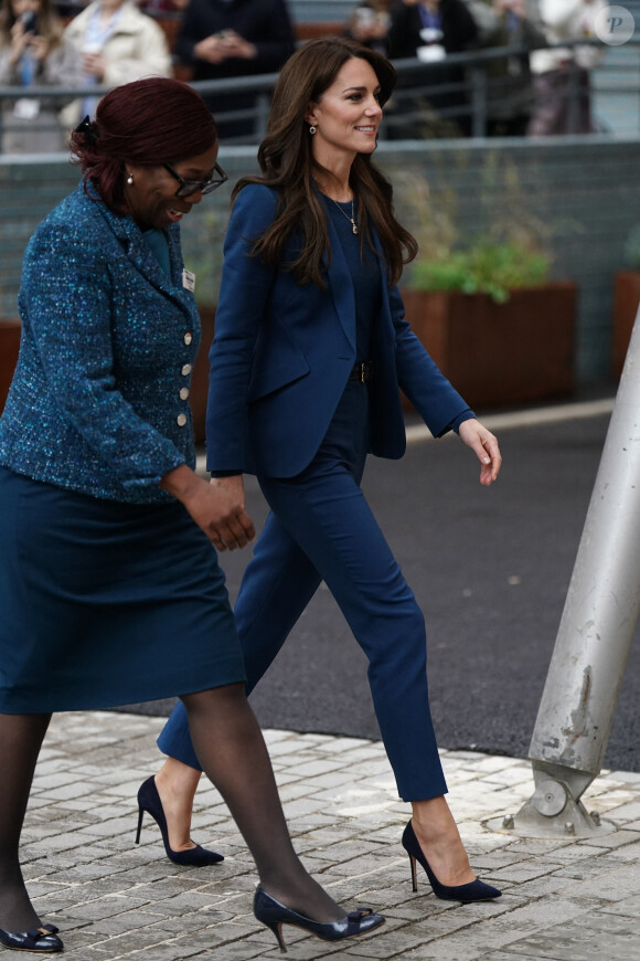 Catherine (Kate) Middleton, princesse de Galles, inaugure la nouvelle unité de chirurgie de jour pour enfants "Evelina" à l'hôpital Guy's et St Thomas de Londres, Royaume Uni, le 5 décembre 2023. 