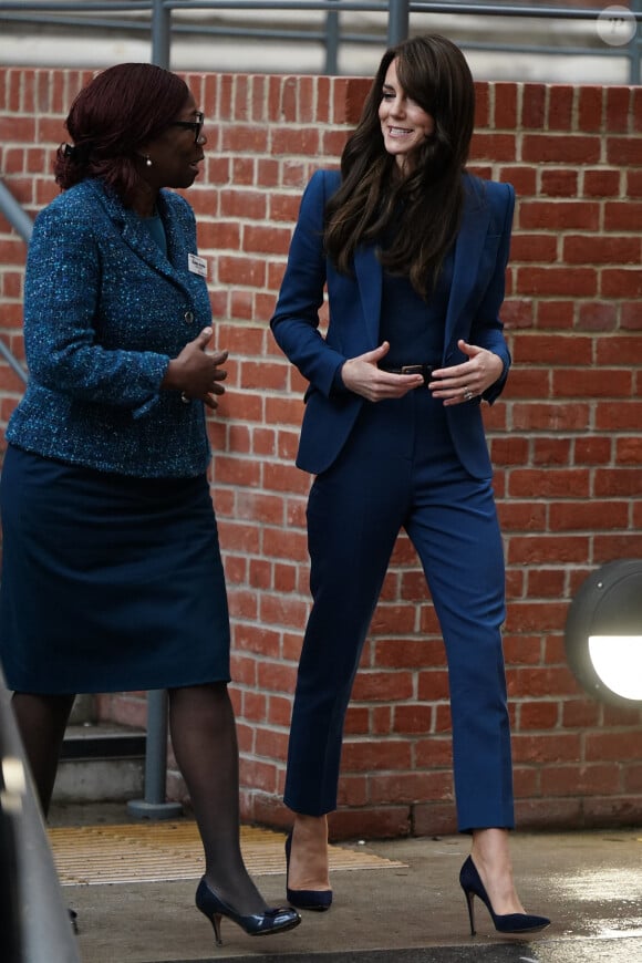 Catherine (Kate) Middleton, princesse de Galles, inaugure la nouvelle unité de chirurgie de jour pour enfants "Evelina" à l'hôpital Guy's et St Thomas de Londres, Royaume Uni, le 5 décembre 2023. 