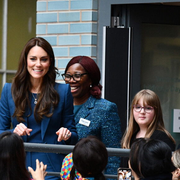 Catherine (Kate) Middleton, princesse de Galles, inaugure la nouvelle unité de chirurgie de jour pour enfants "Evelina" à l'hôpital Guy's et St Thomas de Londres, Royaume Uni, le 5 décembre 2023. 