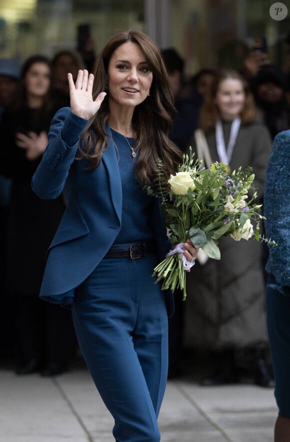 Catherine (Kate) Middleton, princesse de Galles, inaugure la nouvelle unité de chirurgie de jour pour enfants "Evelina" à l'hôpital Guy's et St Thomas de Londres, Royaume Uni, le 5 décembre 2023. 