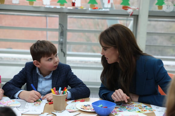 Catherine (Kate) Middleton, princesse de Galles, inaugure la nouvelle unité de chirurgie de jour pour enfants "Evelina" à l'hôpital Guy's et St Thomas de Londres, Royaume Uni, le 5 décembre 2023. 