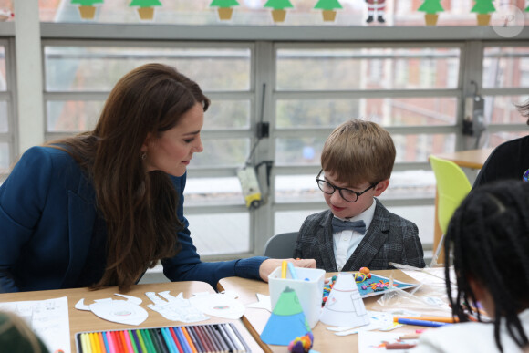 Catherine (Kate) Middleton, princesse de Galles, inaugure la nouvelle unité de chirurgie de jour pour enfants "Evelina" à l'hôpital Guy's et St Thomas de Londres, Royaume Uni, le 5 décembre 2023. 