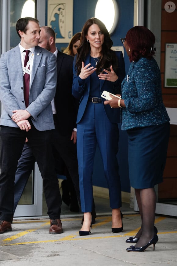 Catherine (Kate) Middleton, princesse de Galles, inaugure la nouvelle unité de chirurgie de jour pour enfants "Evelina" à l'hôpital Guy's et St Thomas de Londres, Royaume Uni, le 5 décembre 2023. 