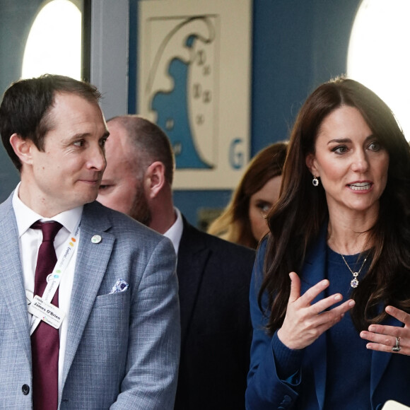 Catherine (Kate) Middleton, princesse de Galles, inaugure la nouvelle unité de chirurgie de jour pour enfants "Evelina" à l'hôpital Guy's et St Thomas de Londres, Royaume Uni, le 5 décembre 2023. 