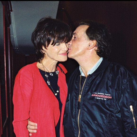 Michel Sardou avec son épouse Anne-Marie Périer.