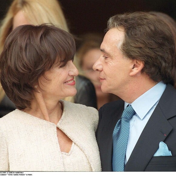 Michel Sardou avec son épouse Anne-Marie Périer.