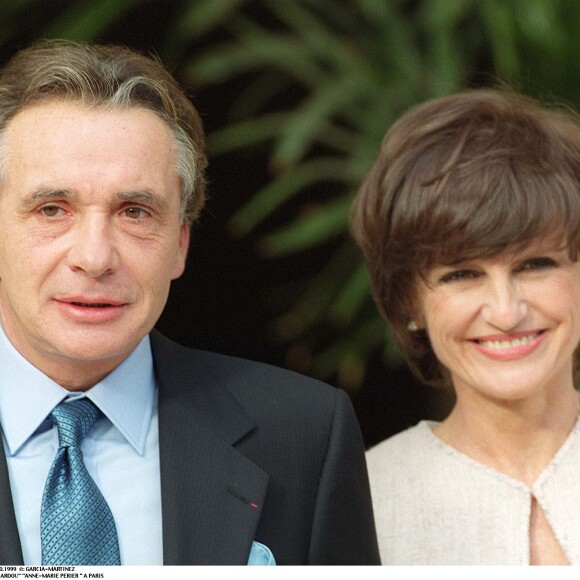 Michel Sardou avec son épouse Anne-Marie Périer.