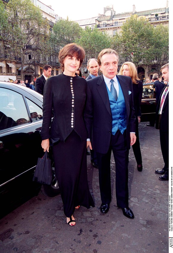 Michel Sardou avec son épouse Anne-Marie Périer.