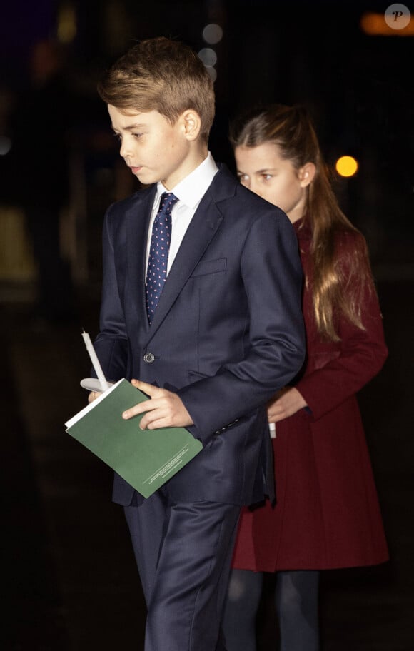 Le prince George de Galles - Traditionnel concert de Noël "Together At Christmas" en l'abbaye de Westminster à Londres. Le 8 décembre 2023.