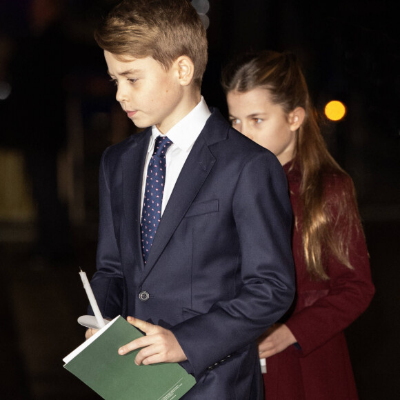 Le prince George de Galles - Traditionnel concert de Noël "Together At Christmas" en l'abbaye de Westminster à Londres. Le 8 décembre 2023.