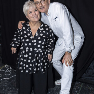 Exclusif - Mimie Mathy et son mari Benoist Gérard - Surprises - Backstage de l'enregistrement de l'émission "La Chanson secrète 4", qui sera diffusée le 4 janvier 2020 sur TF1, à Paris. Le 17 décembre 2019 © Gaffiot-Perusseau / Bestimage